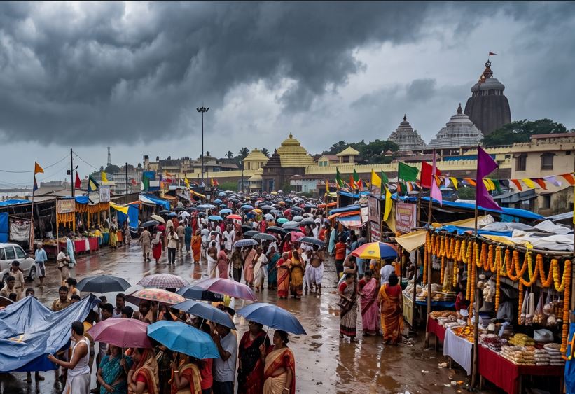 Fresh Low-Pressure System May Bring Heavy Rain to Odisha Ahead of Rath Yatra